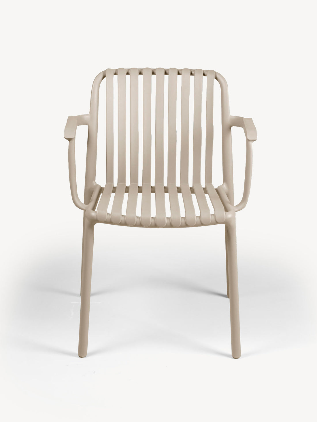 Silla de Exterior Menorca Beige Vista Frontal