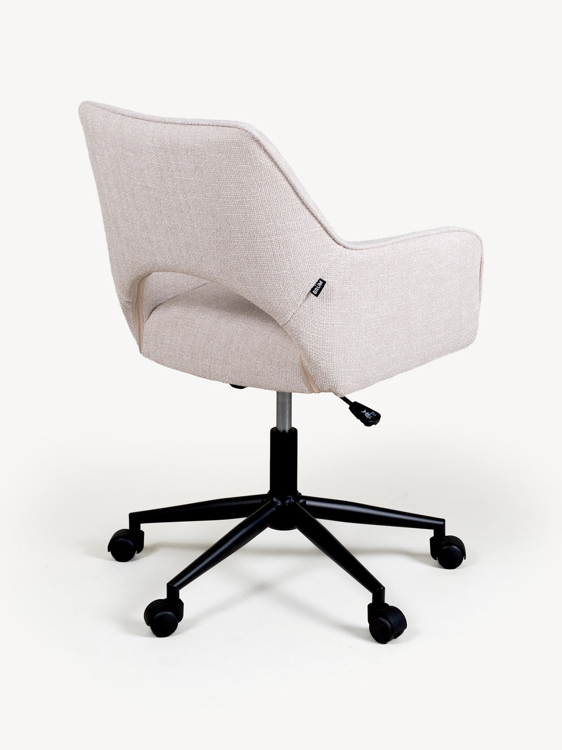Silla de Oficina St. Moritz Beige Vista en Perspectiva Trasera