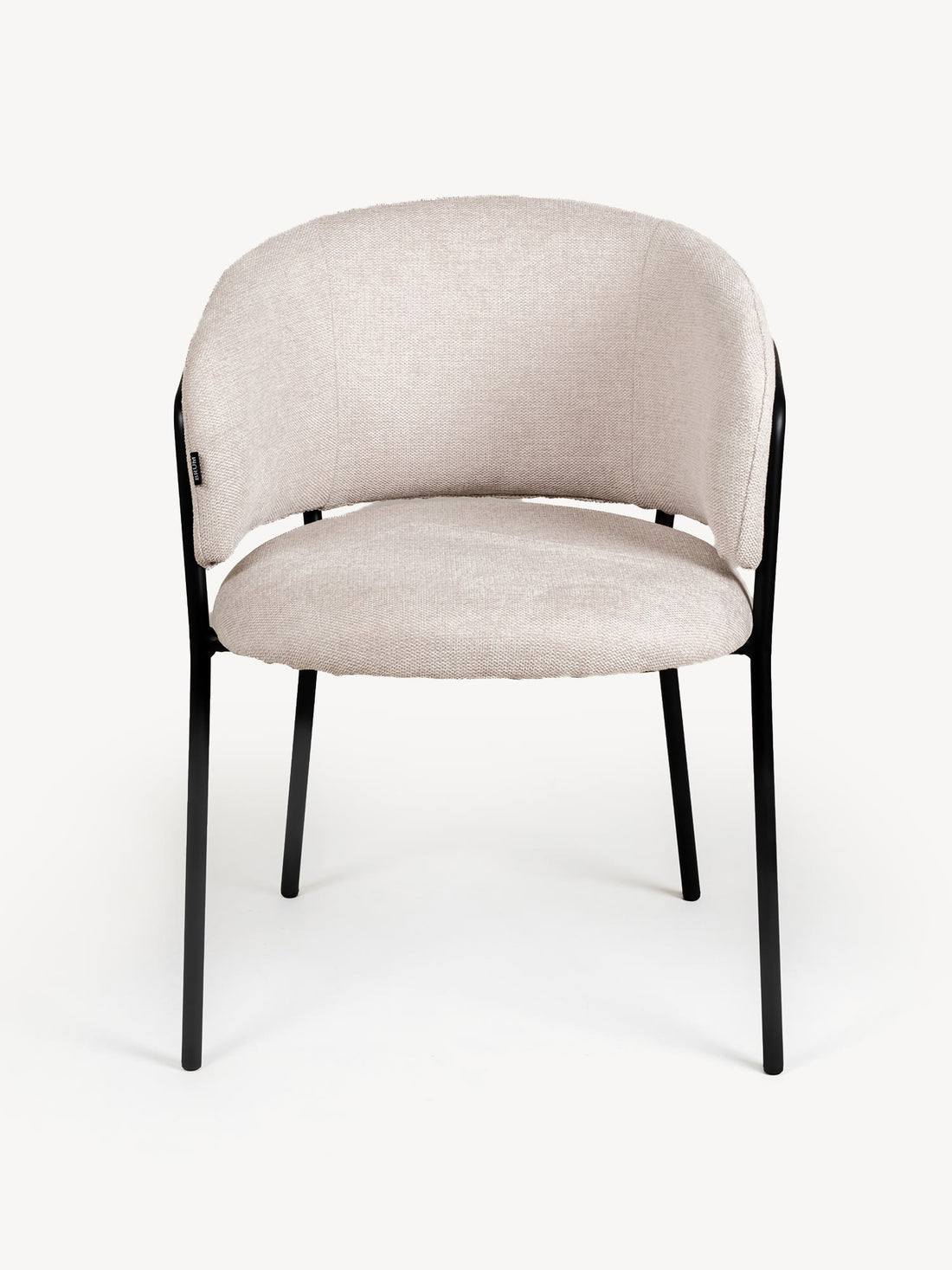 Silla Escocia Pata Negra Beige Vista Frontal