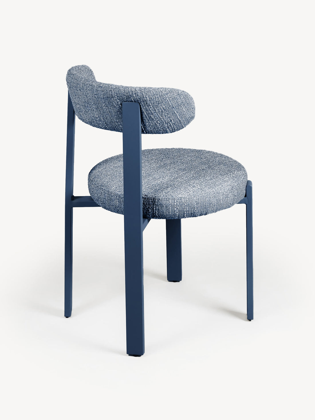 Silla Florida Azul Vista en Perspectiva Trasera