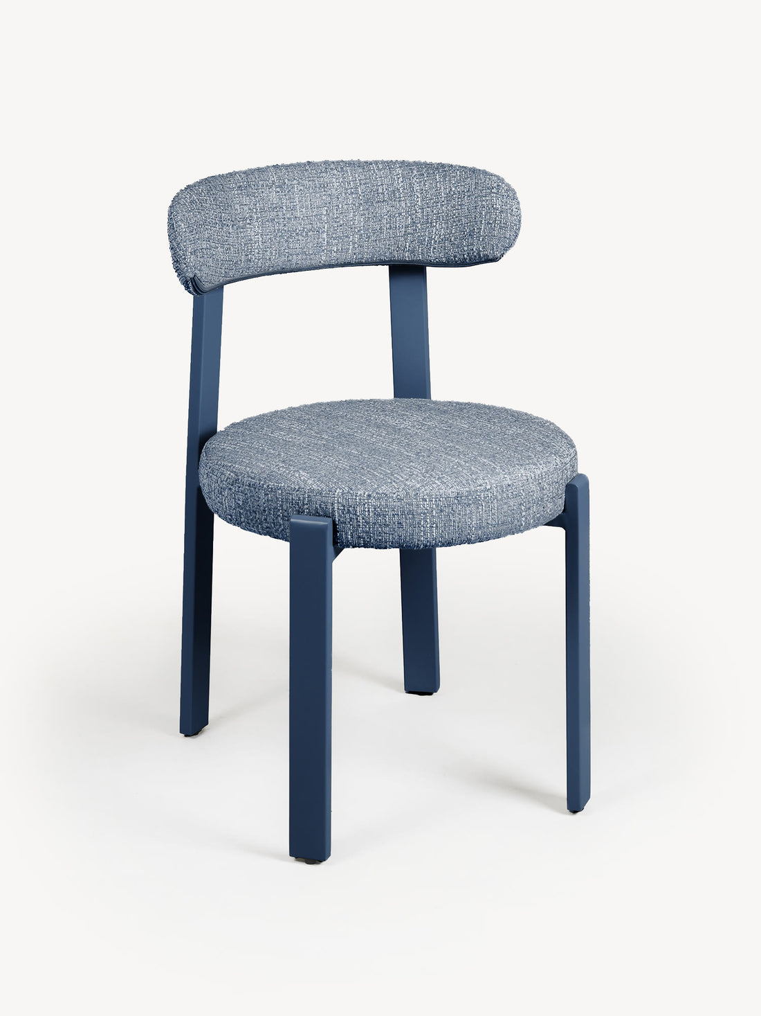 Silla Florida Azul Vista en Perspectiva