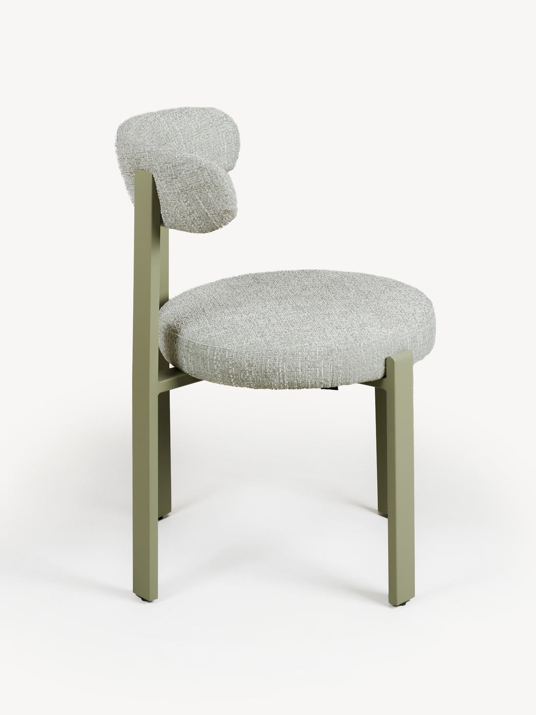 Silla Florida Verde Vista Lateral