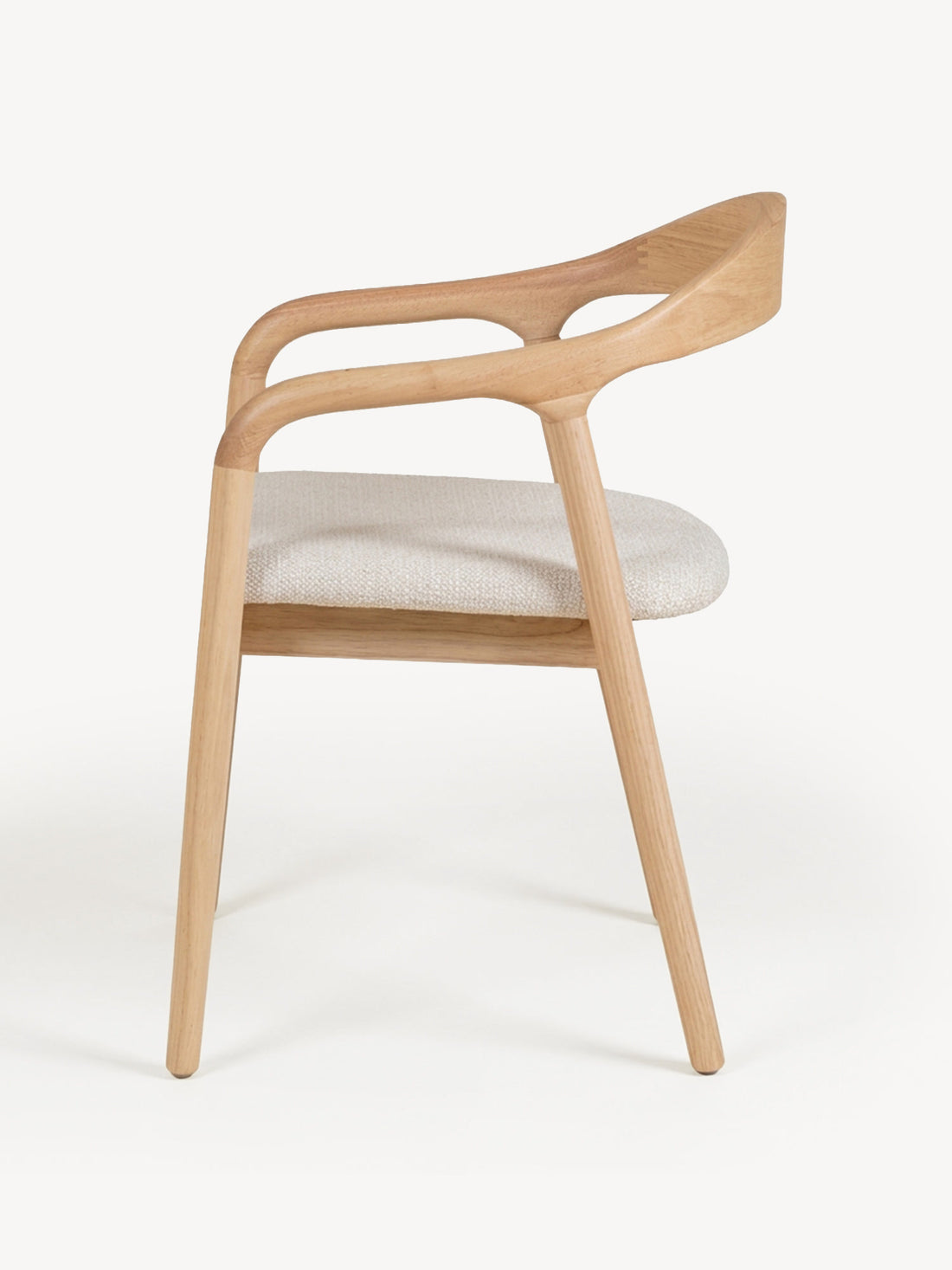 Silla Gijón Beige Vista Lateral