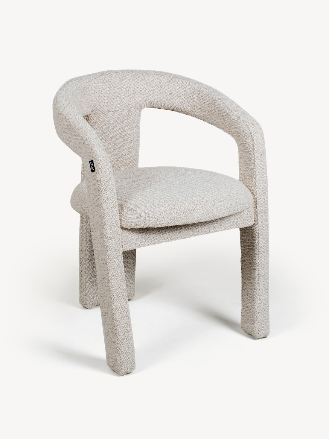 Silla Luca Beige Vista en Perspectiva