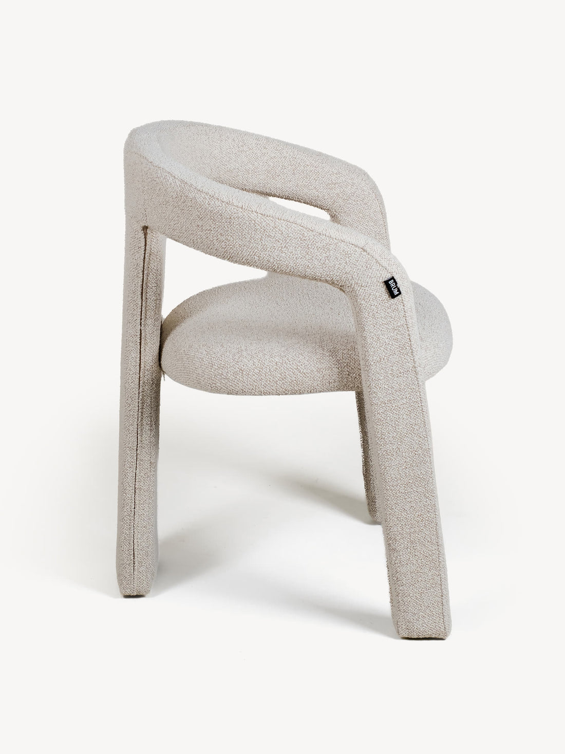 Silla Luca Beige Vista Lateral