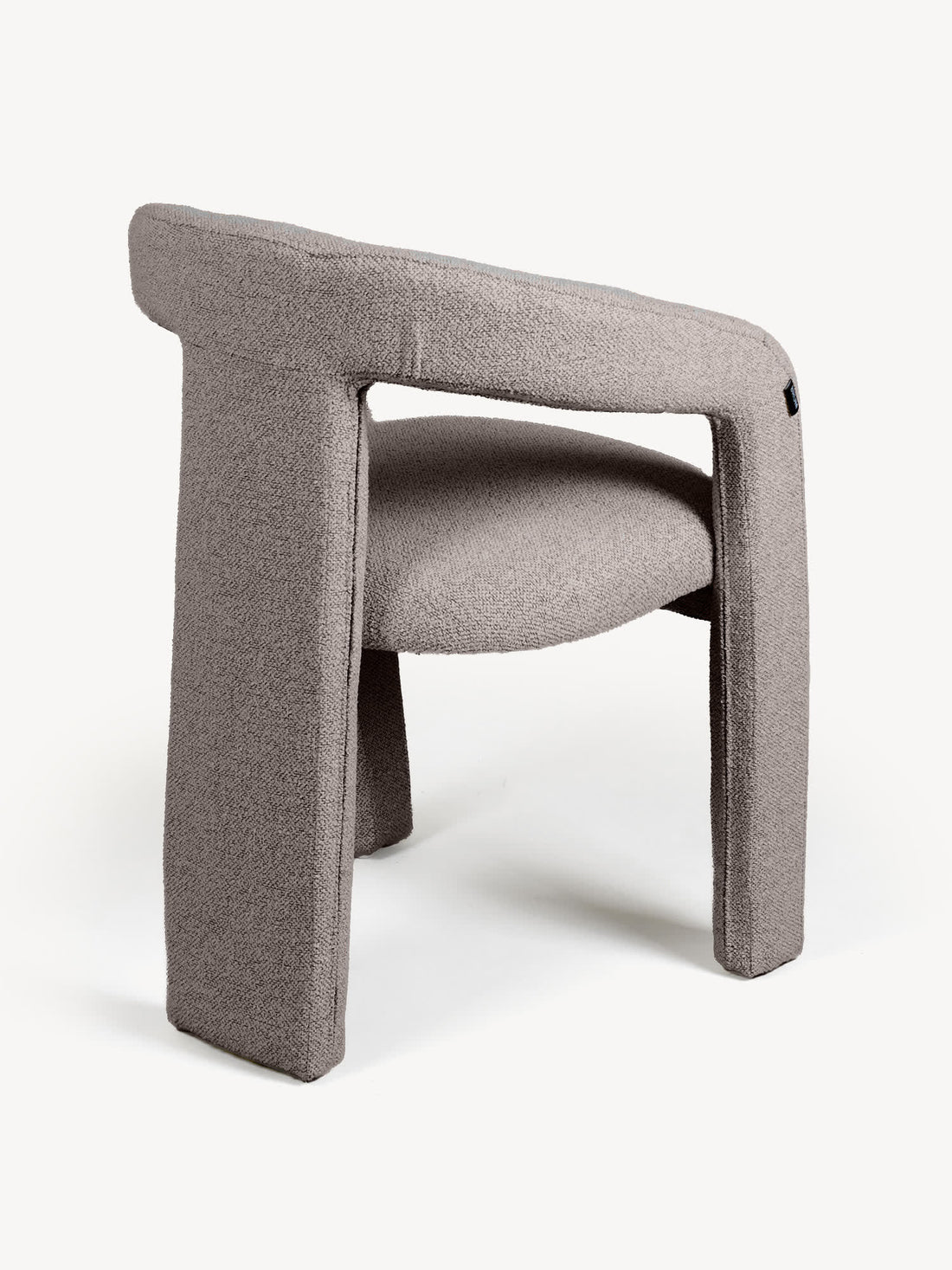 Silla Luca Gris Vista en Perspectiva Trasera