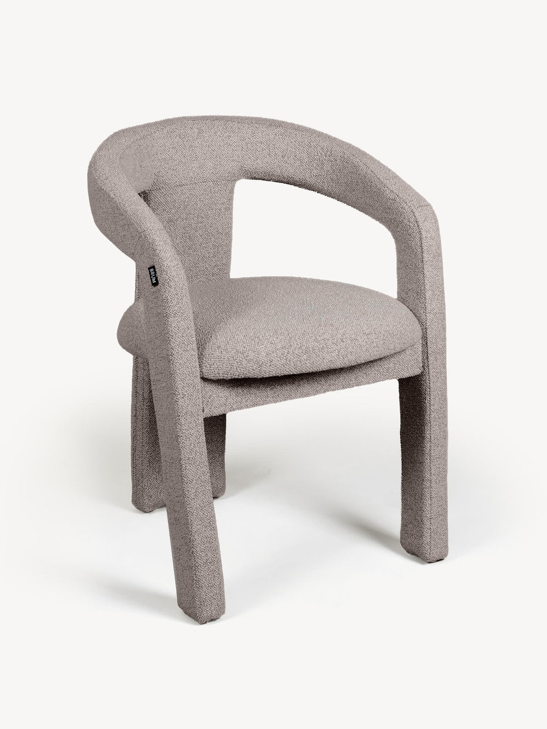 Silla Luca Gris Vista en Perspectiva