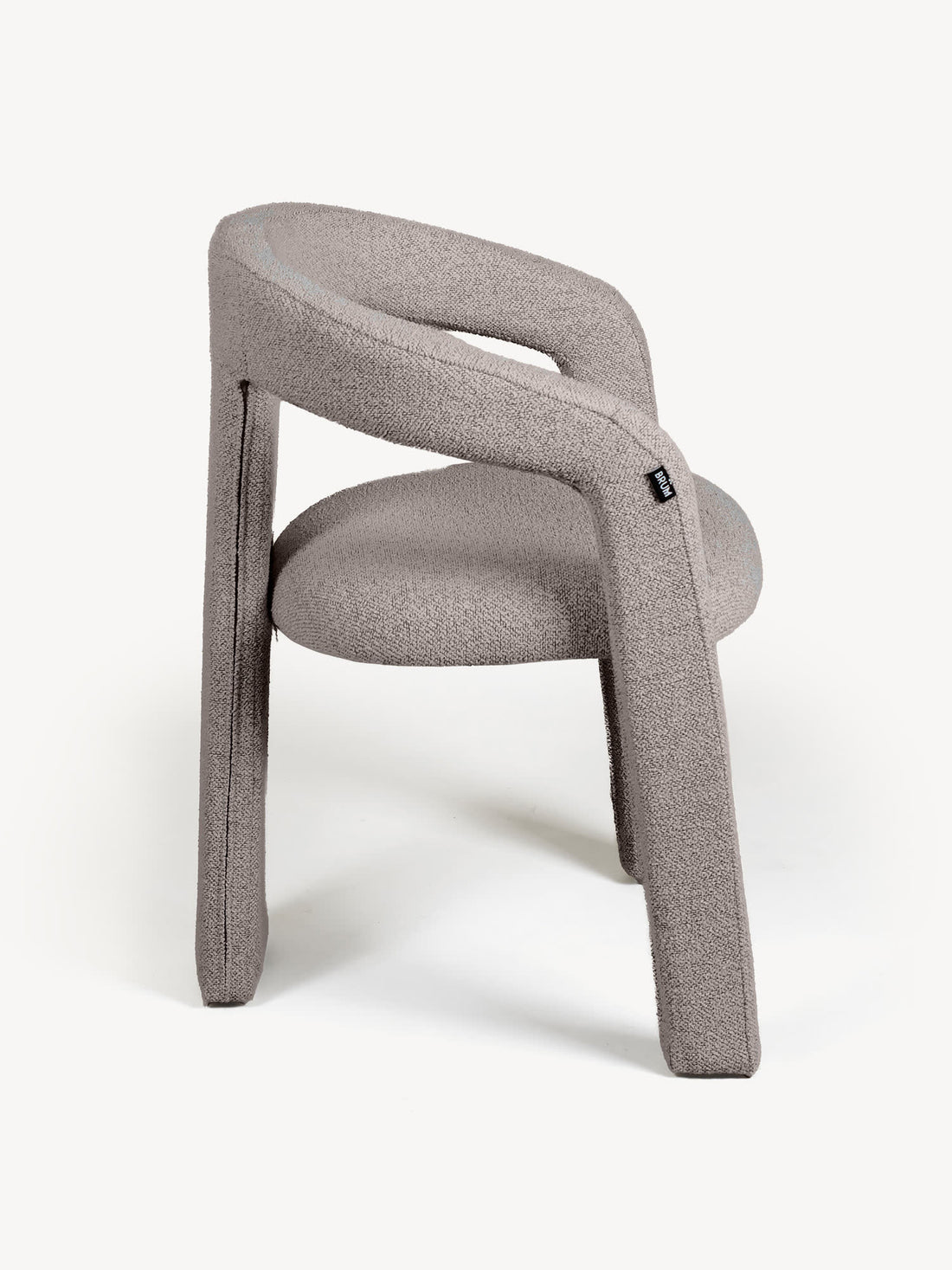 Silla Luca Gris Vista Lateral