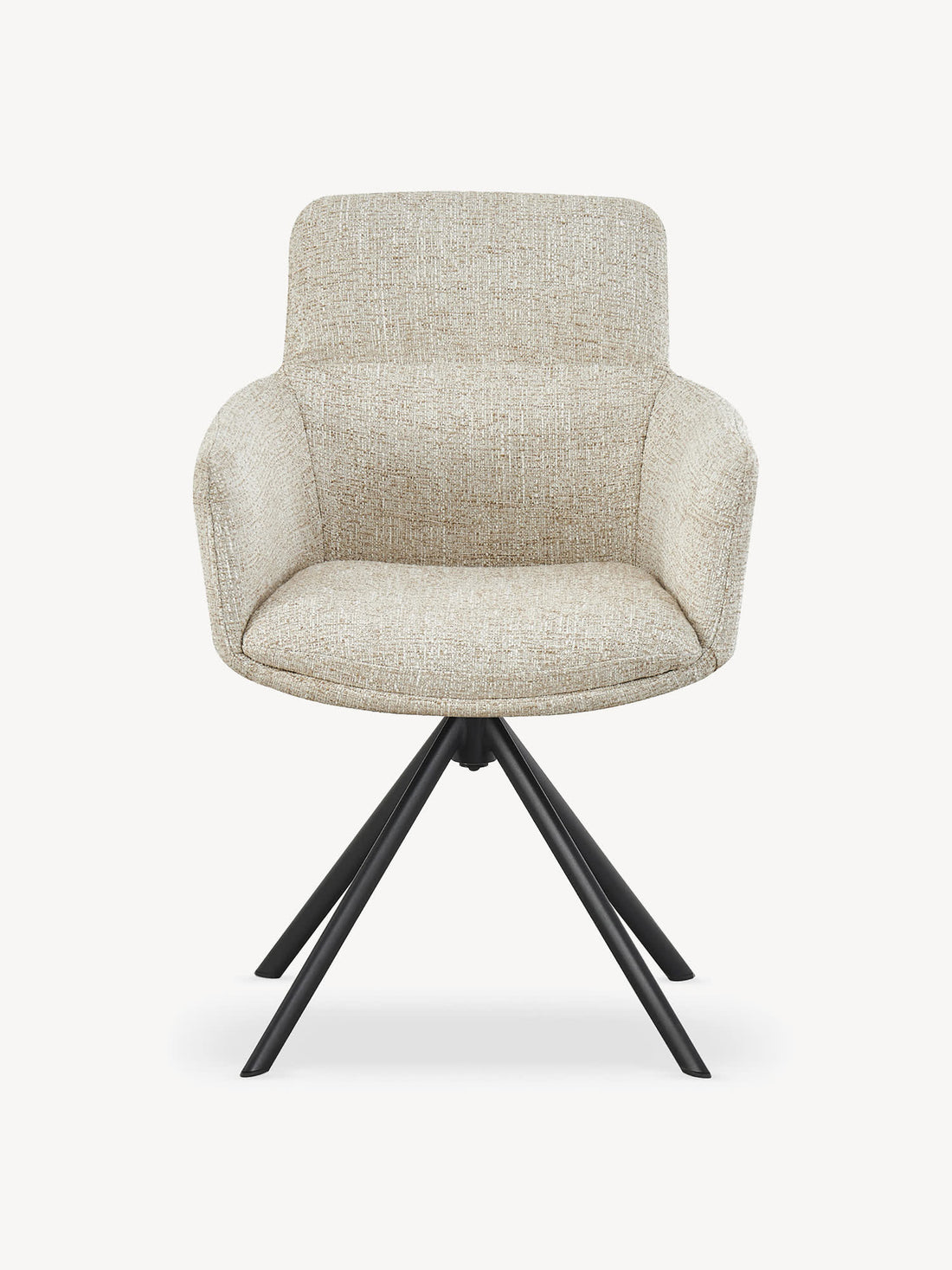 Silla Giratoria Lugo Beige Vista Frontal