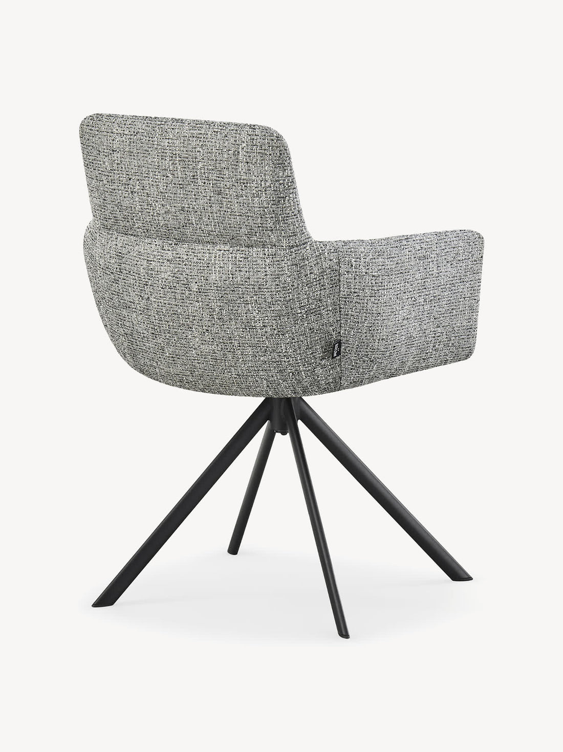 Silla Giratoria Lugo Gris Vista en Perspectiva Trasera