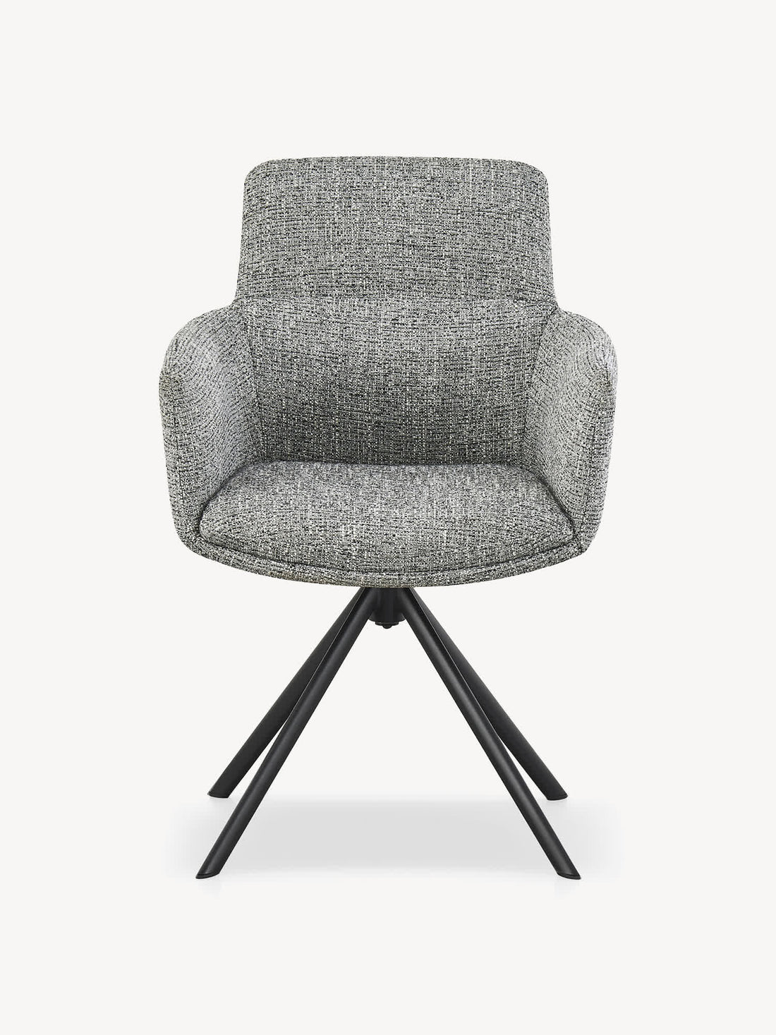 Silla Giratoria Lugo Gris Vista Frontal