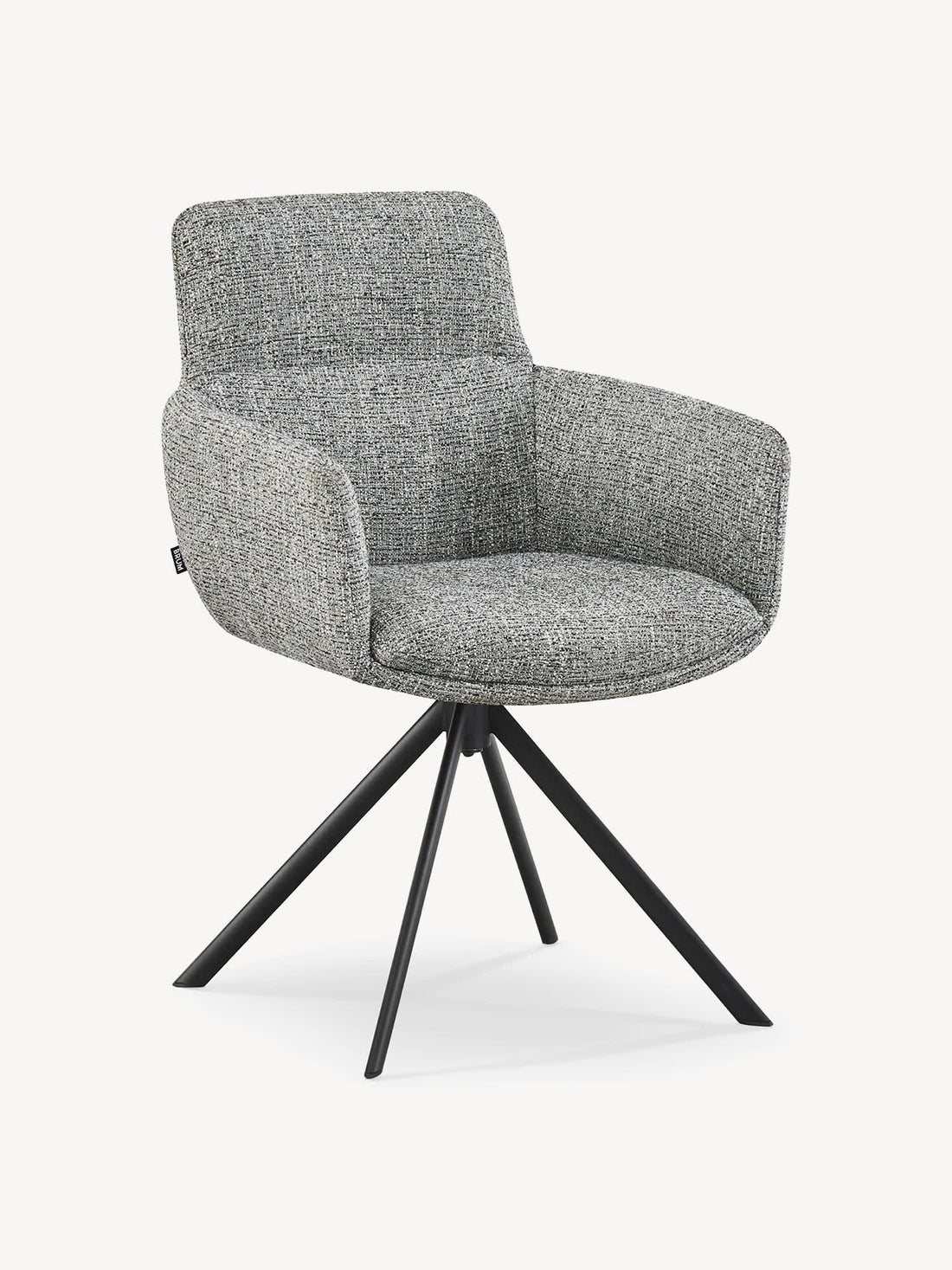 Silla Giratoria Lugo Gris Vista en Perspectiva