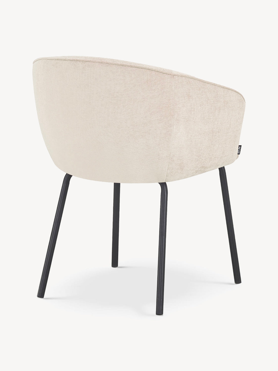 Silla Miami Beige Vista en Perspectiva Trasera