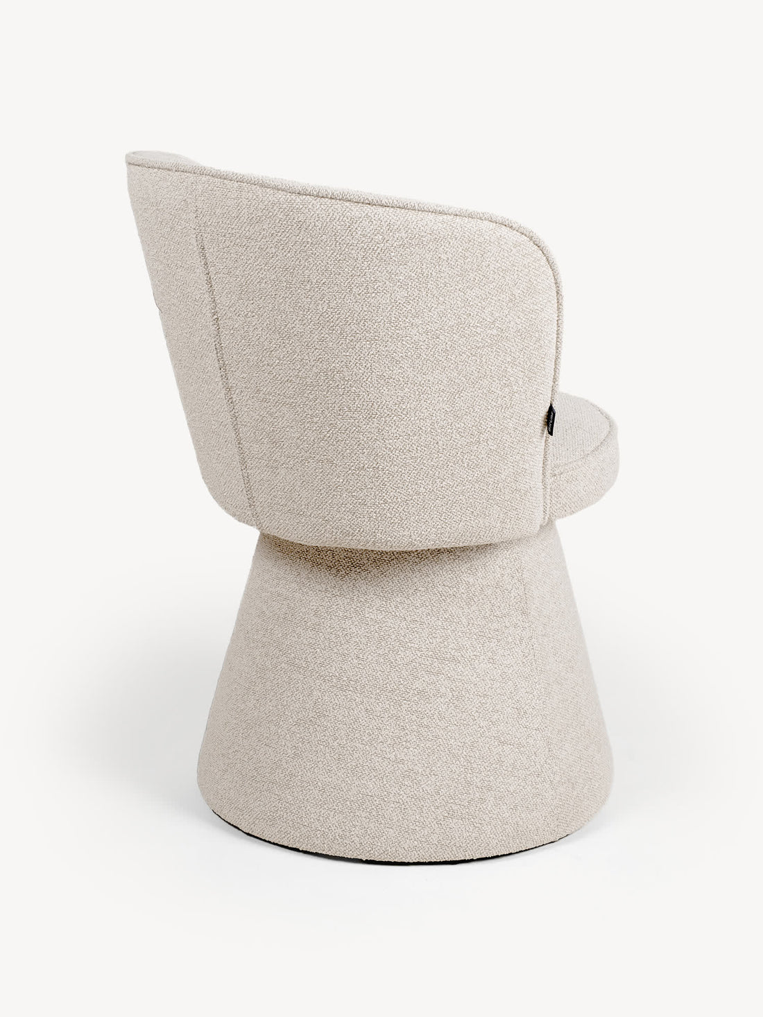 Silla Modena Beige Vista en Perspectiva Trasera