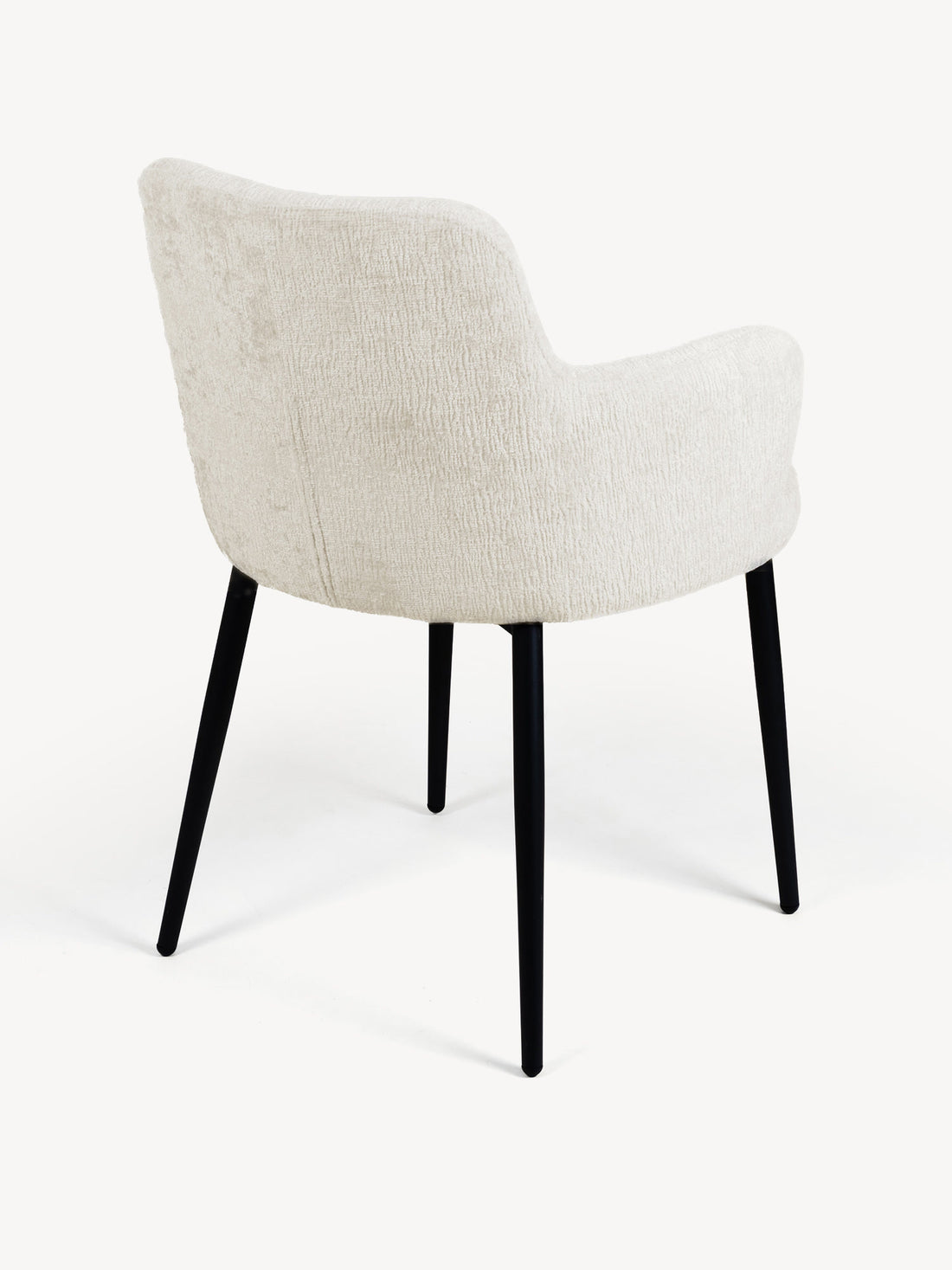 Silla Moscow Beige Vista en Perspectiva Trasera