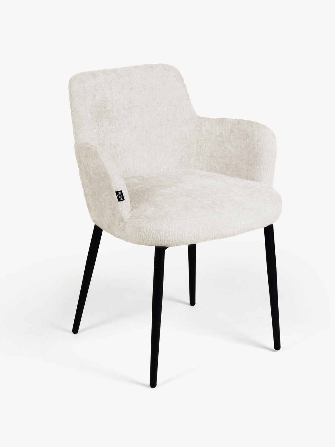 Silla Moscow Beige Vista en Perspectiva