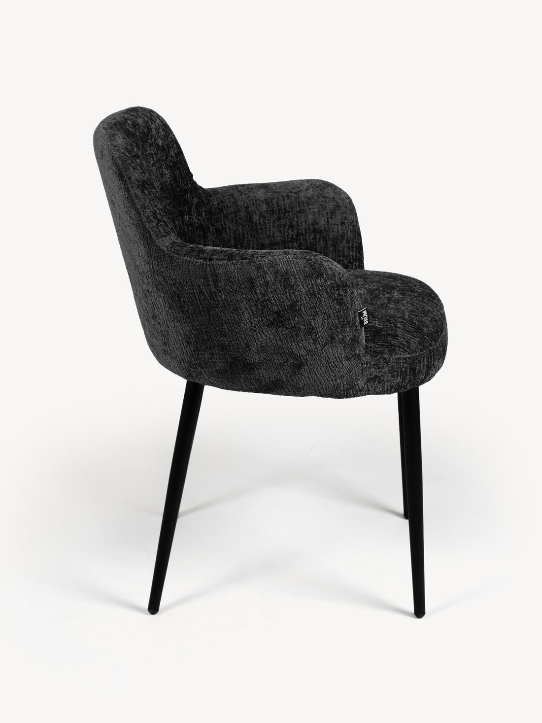 Silla Moscow Negro Vista Lateral