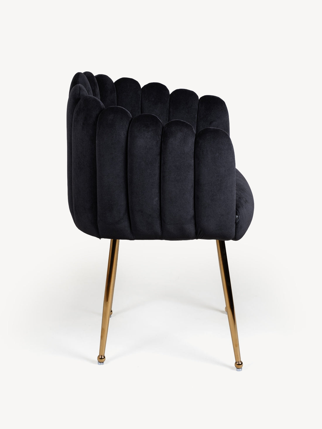 Silla Munich Negro Vista Lateral