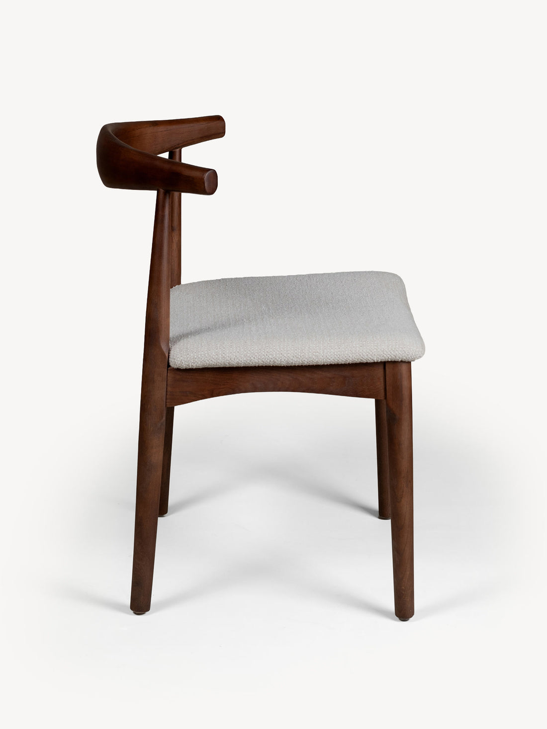 Silla Oviedo Nogal Gris Vista Lateral