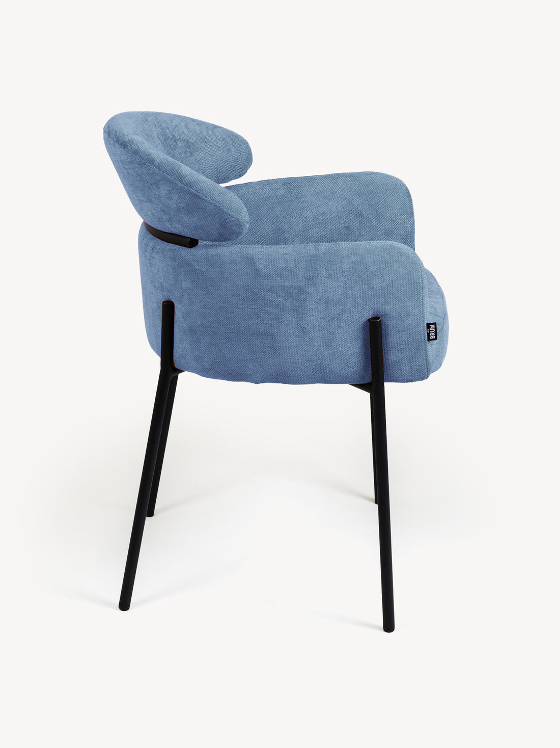 Silla Padua Azul Vista Lateral