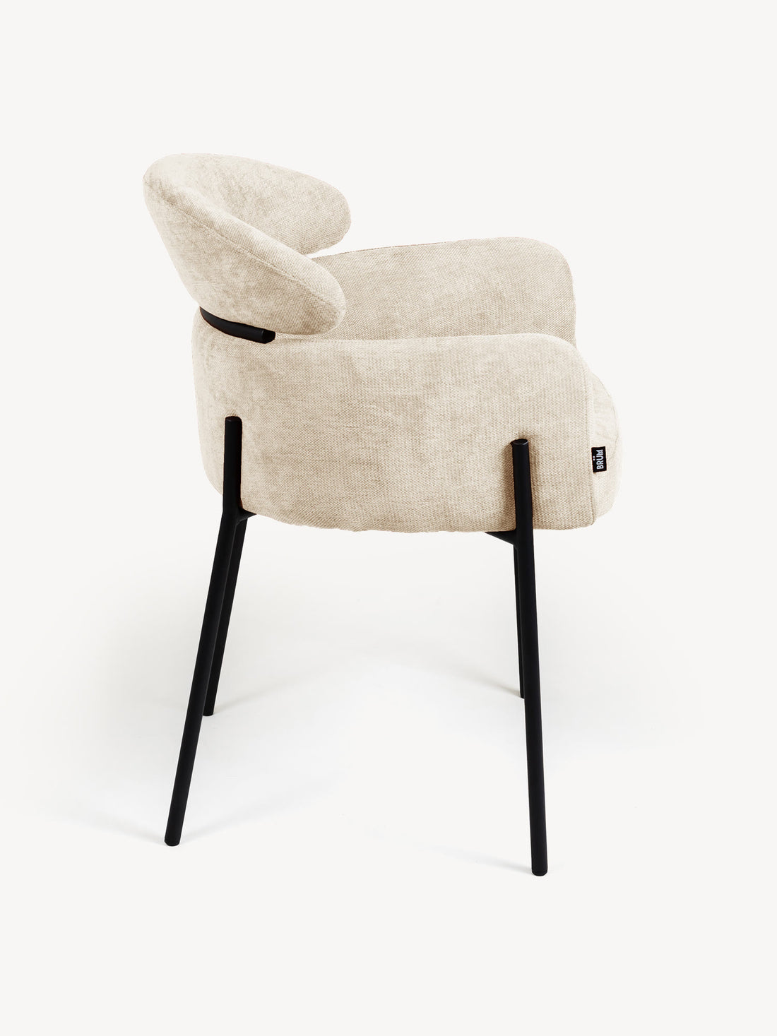 Silla Padua Beige Vista Lateral