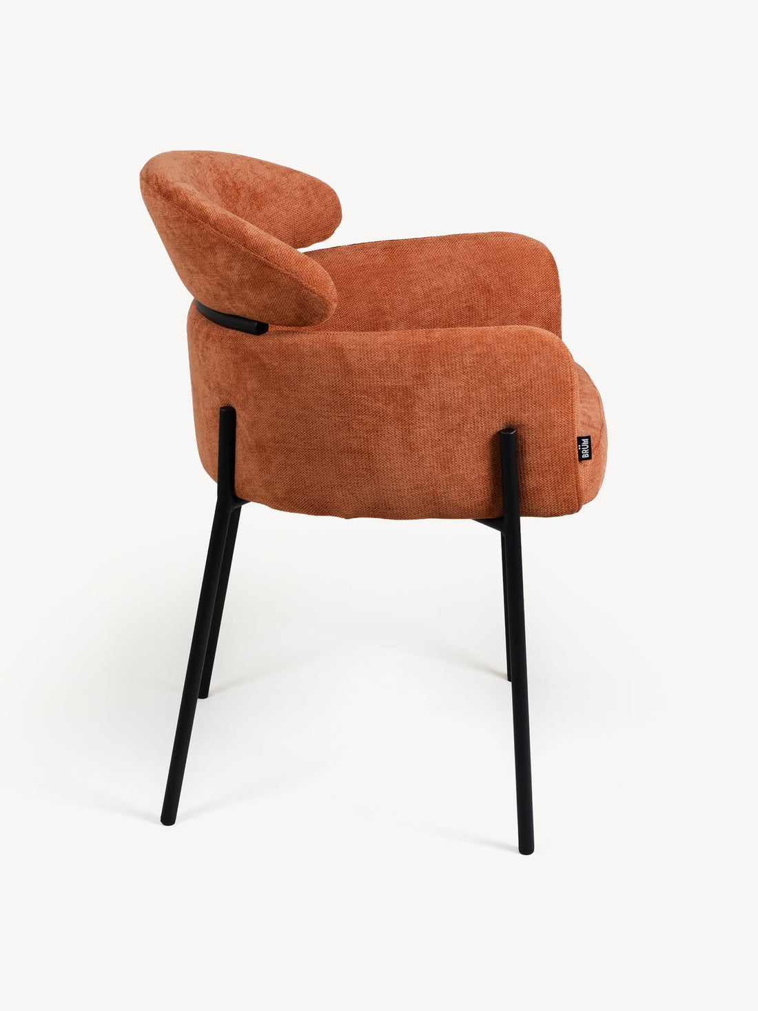 Silla Padua Naranja Vista Lateral