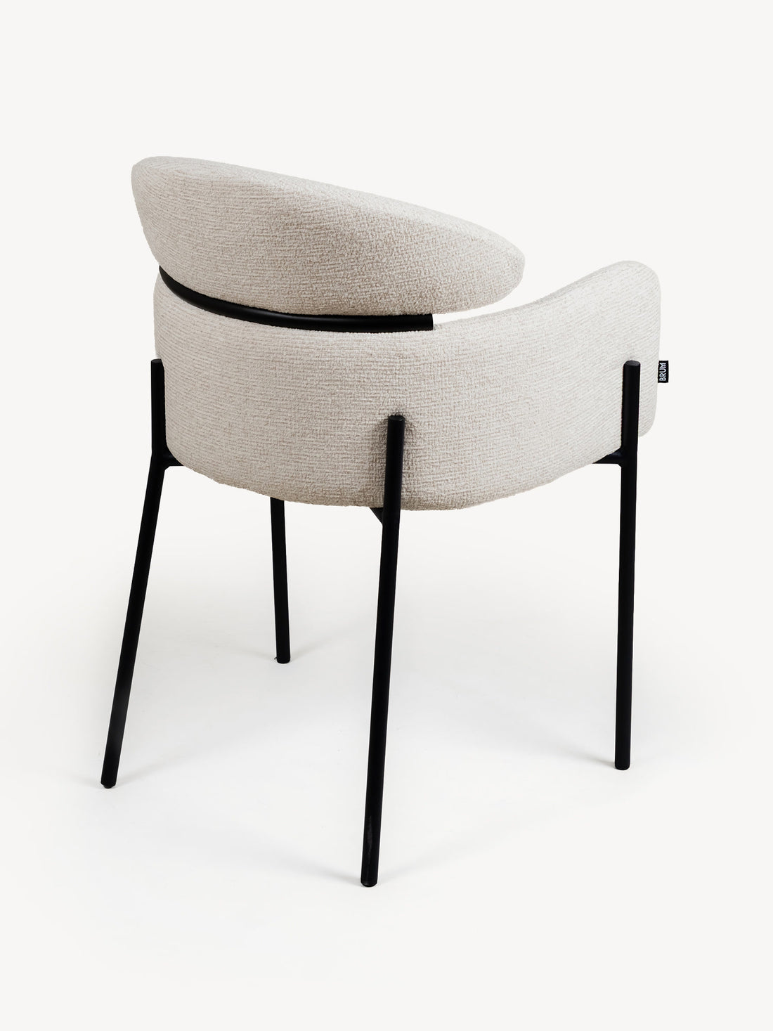 Silla Padua Present Beige Vista en Perspectiva Trasera