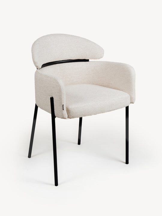 Silla Padua Present Beige Vista en Perspectiva