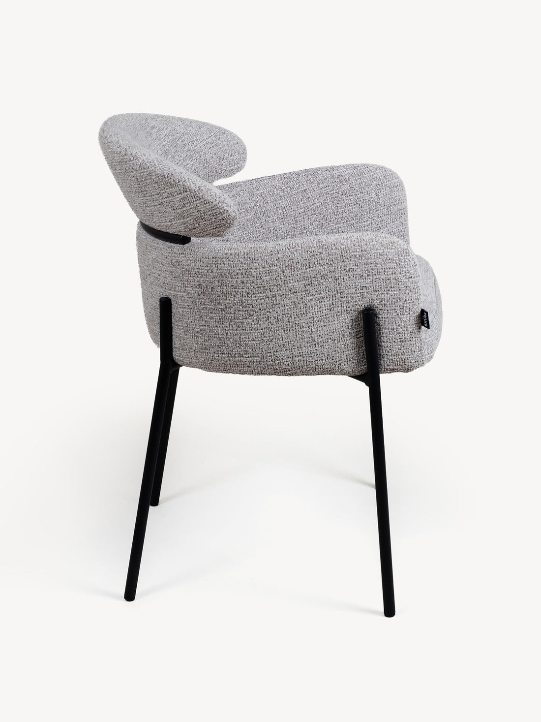 Silla Padua Present Gris Vista Lateral