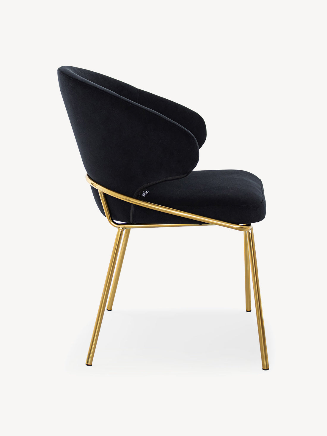 Silla Palma Negro Vista Lateral