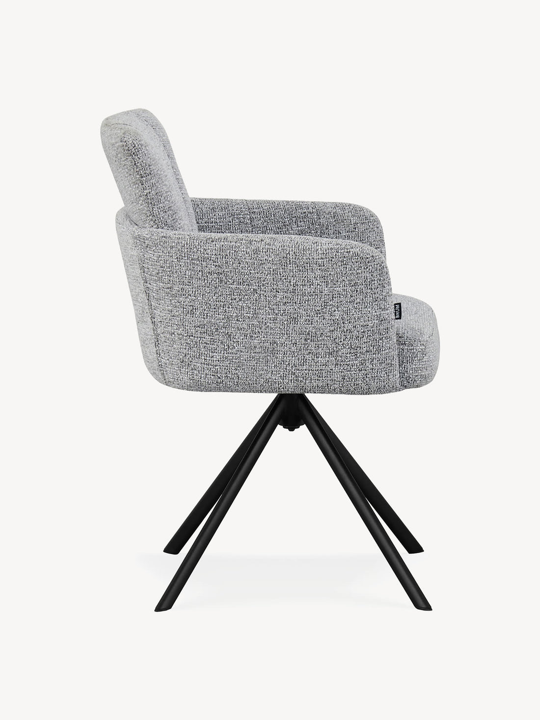 Silla Giratoria Pontevedra Gris Vista Lateral