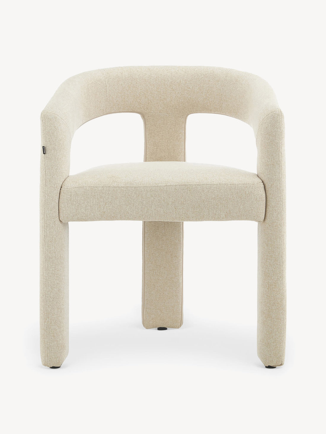 Silla Qatar Beige Vista Frontal