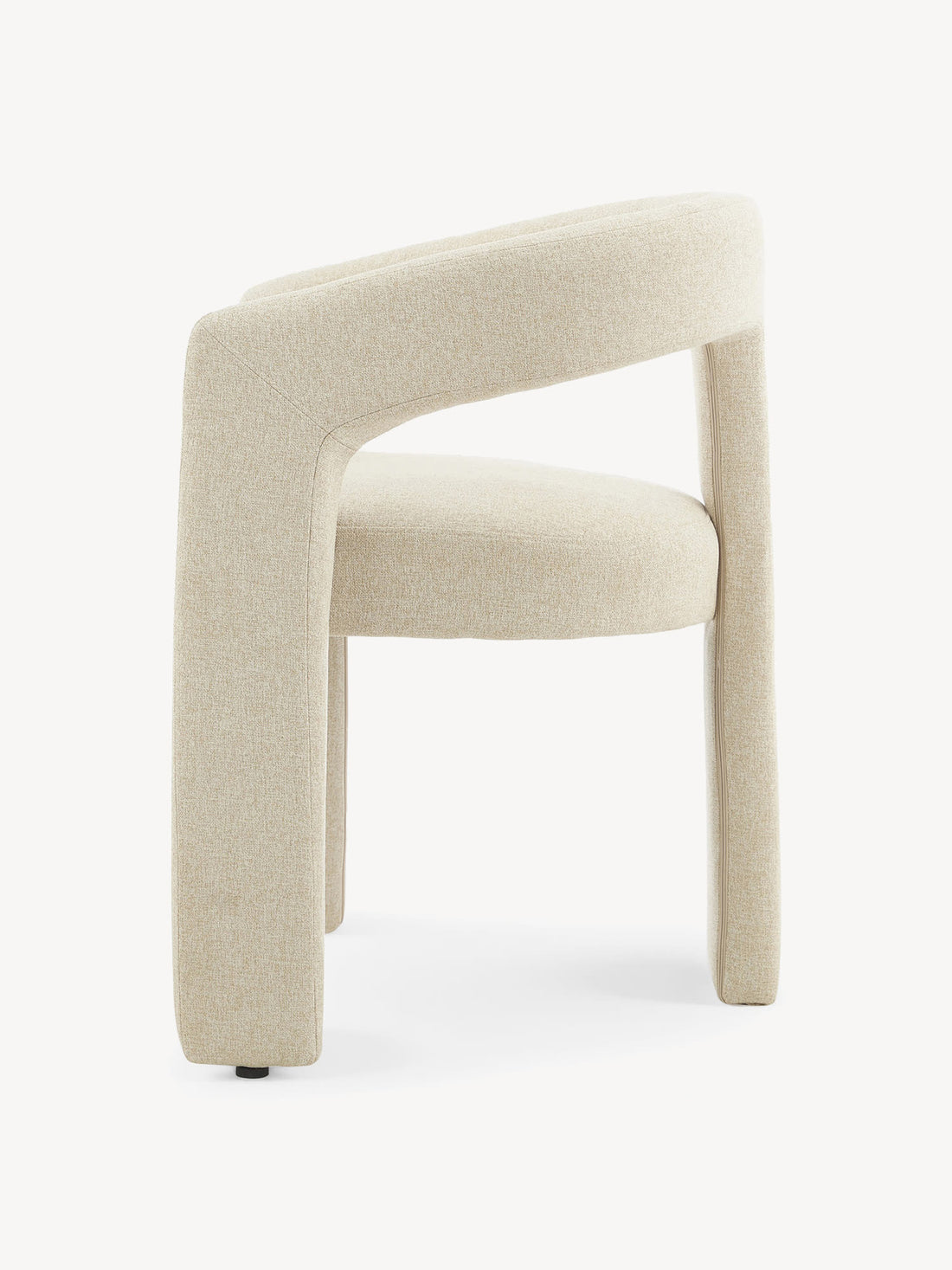 Silla Qatar Beige Vista Lateral