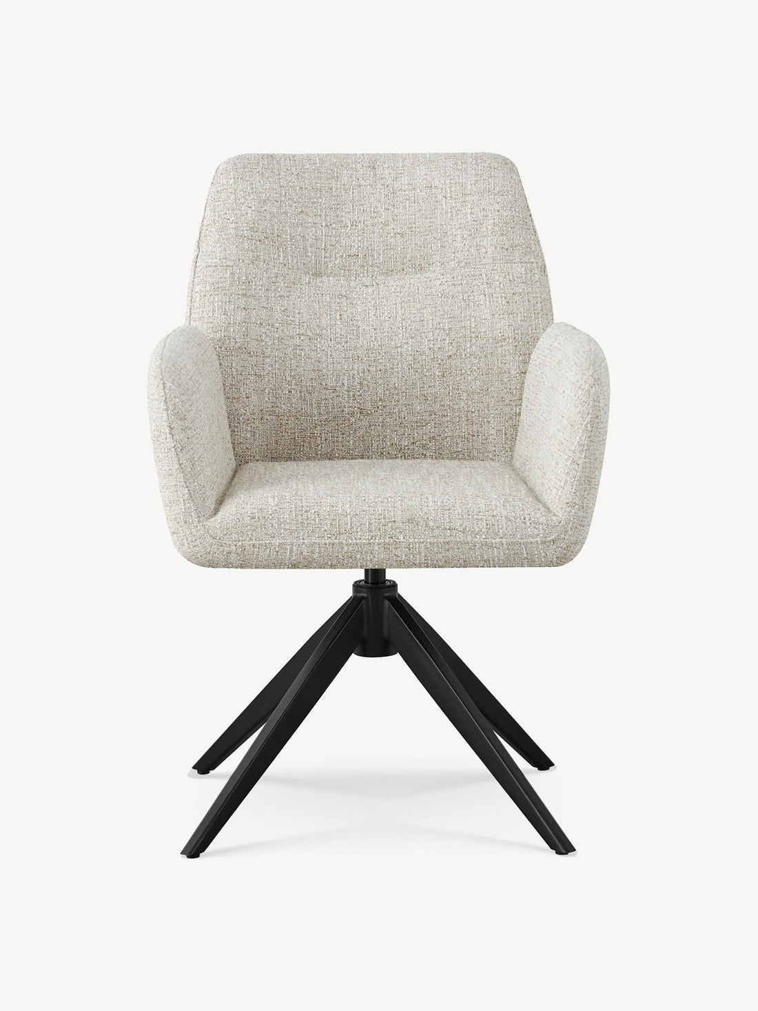 Silla Giratoria Santiago Beige Vista Frontal