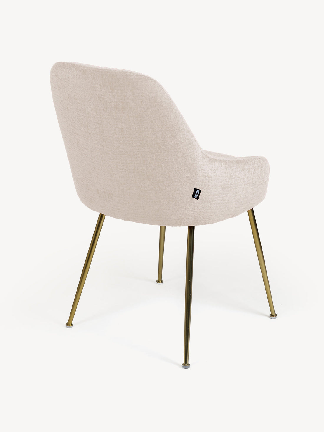 Silla Seúl Beige Vista en Perspectiva Trasera