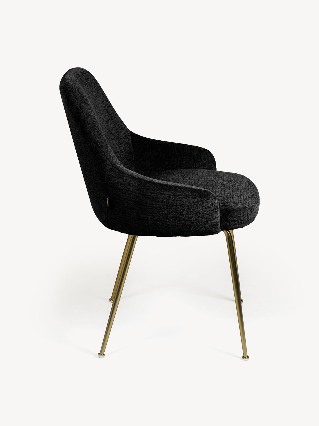 Silla Seúl Negro Vista Lateral