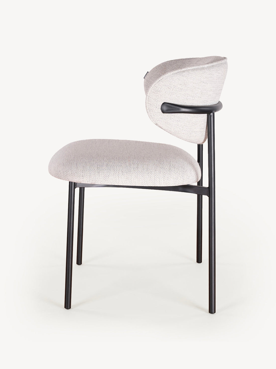 Silla Sicilia Gris Pata negra Vista Lateral