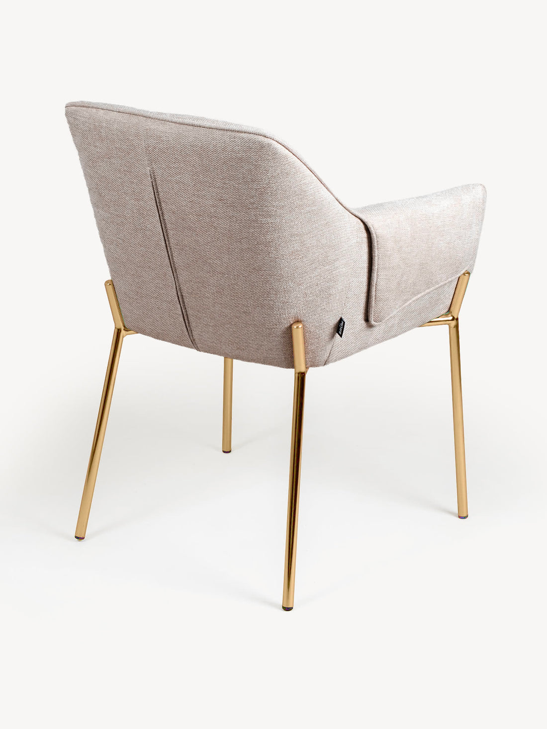 Silla Toronto Beige Vista en Perspectiva Trasera