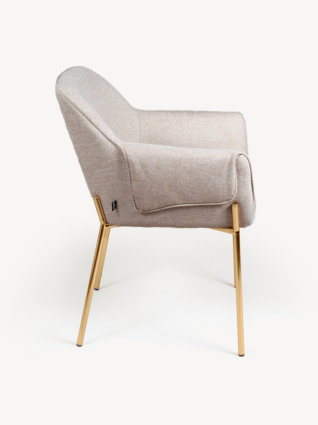 Silla Toronto Beige Vista Lateral