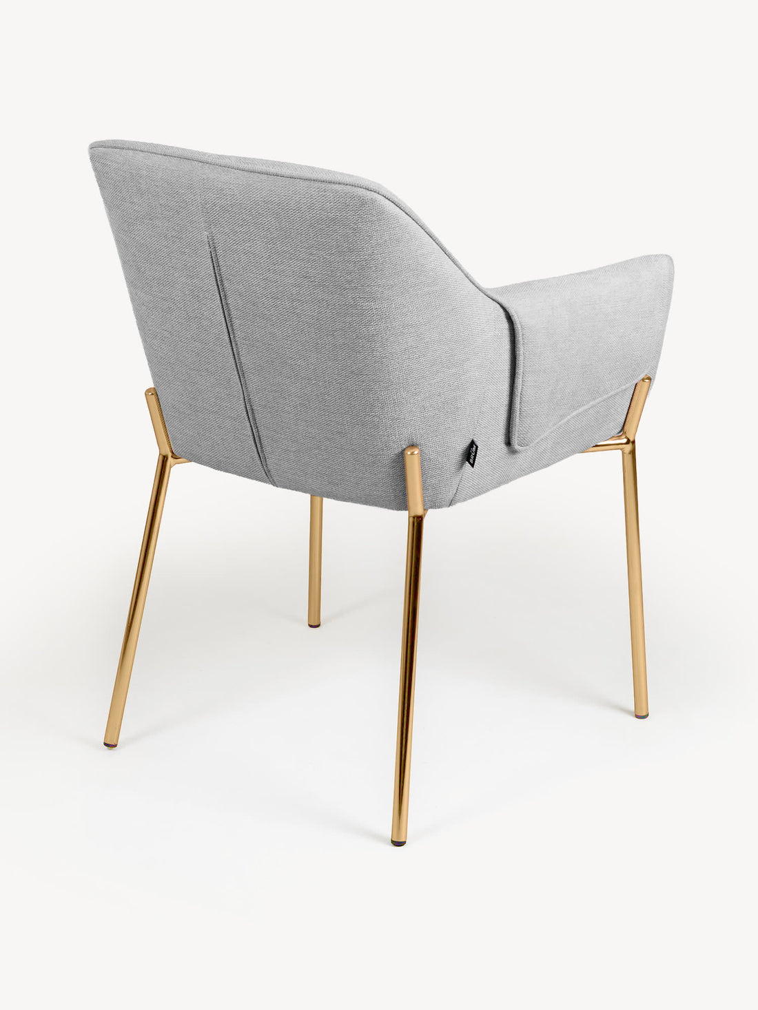 Silla Toronto Gris Claro Vista en Perspectiva Trasera