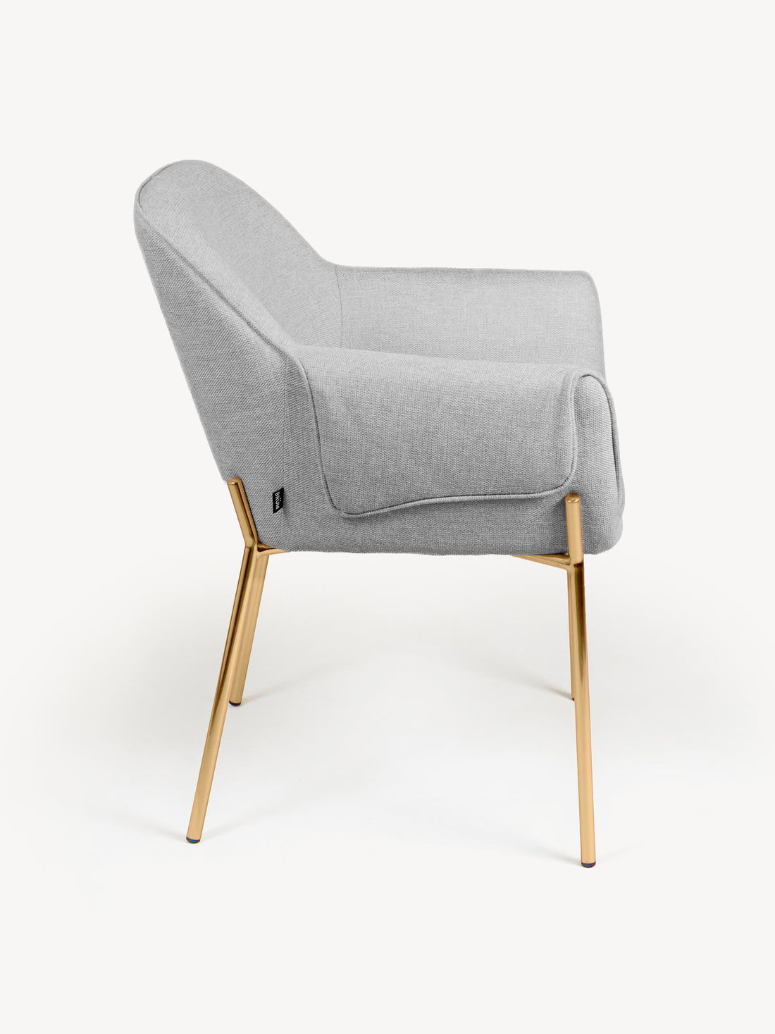 Silla Toronto Gris Claro Vista Lateral