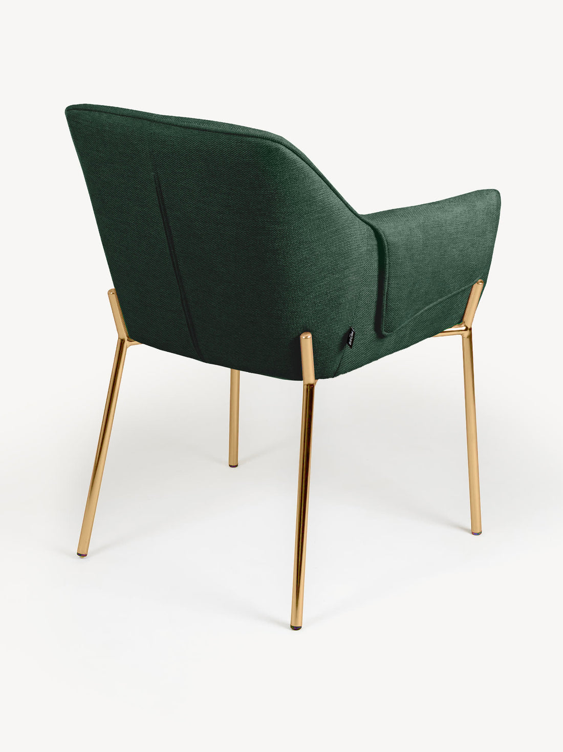 Silla Toronto Verde Vista en Perspectiva Trasera