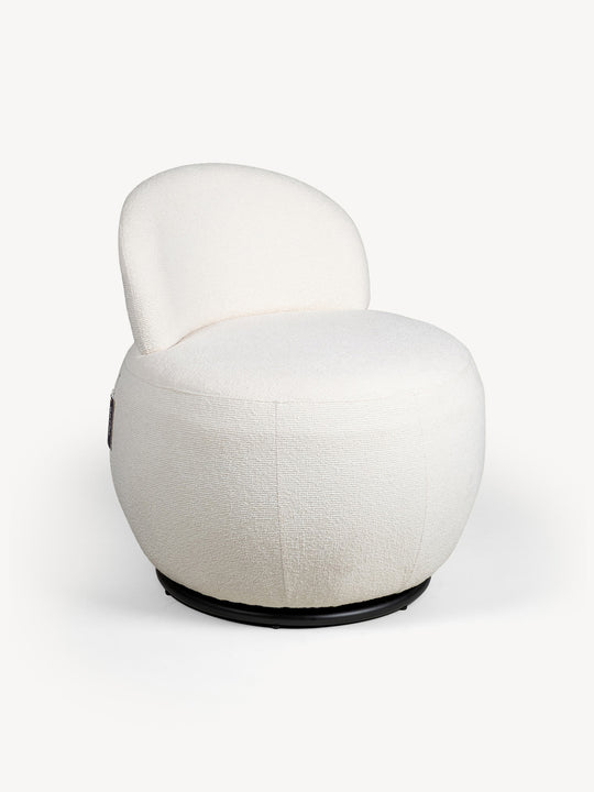 Sillón Giratorio Finlandia Beige Vista en Perspectiva
