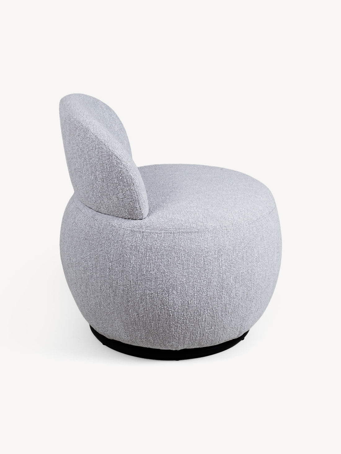 Sillón Giratorio Finlandia Gris Vista Lateral