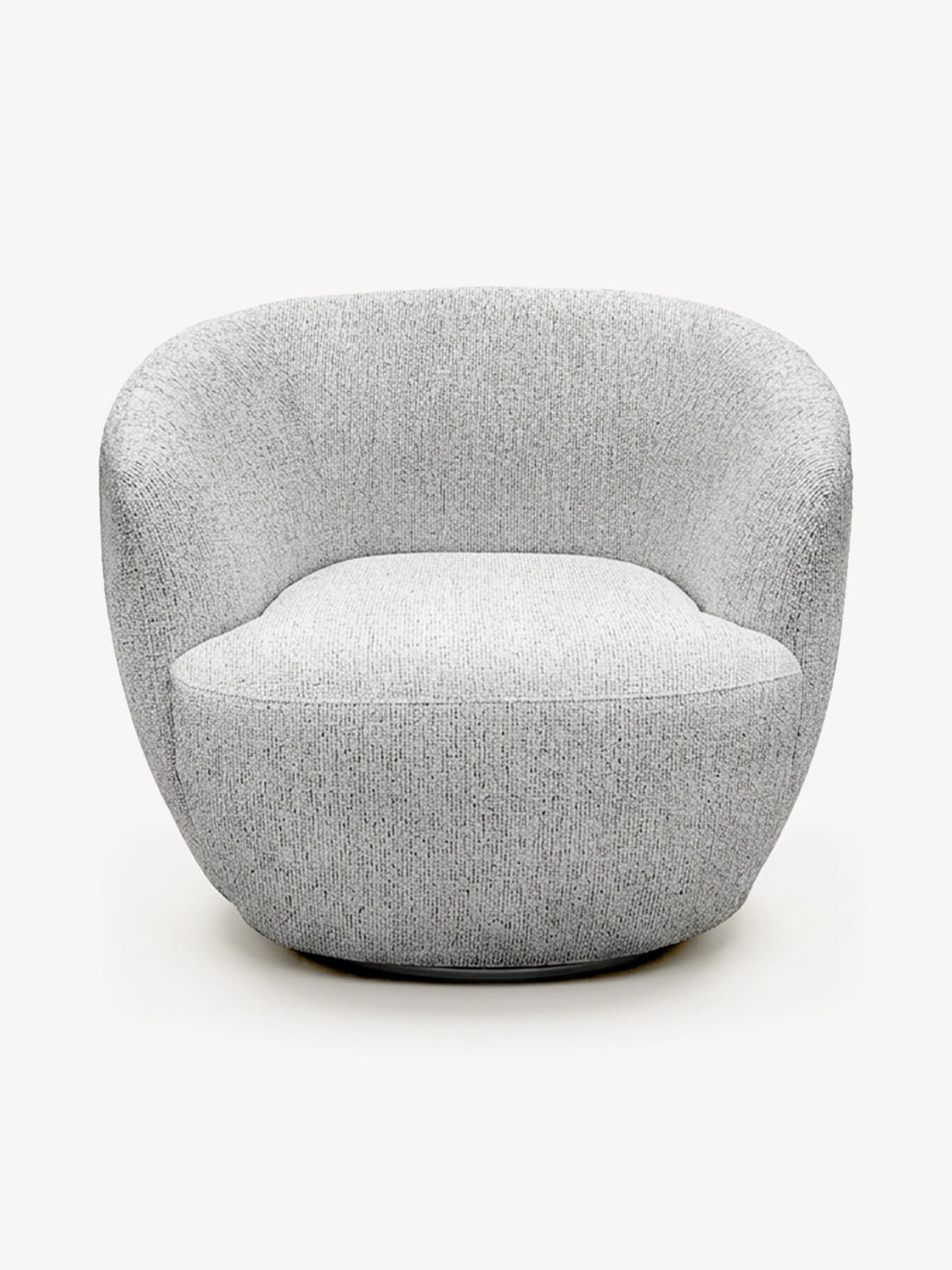 Sillón Giratorio Biarritz Gris Vista Frontal