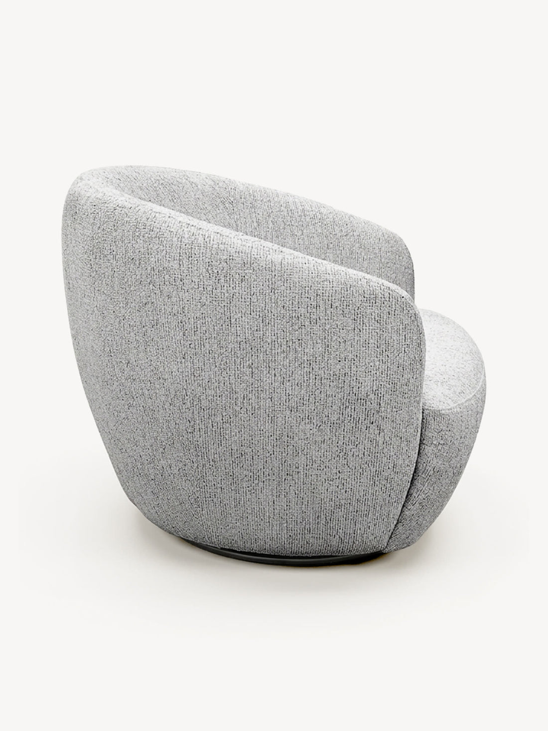 Sillón Giratorio Biarritz Gris Vista Lateral