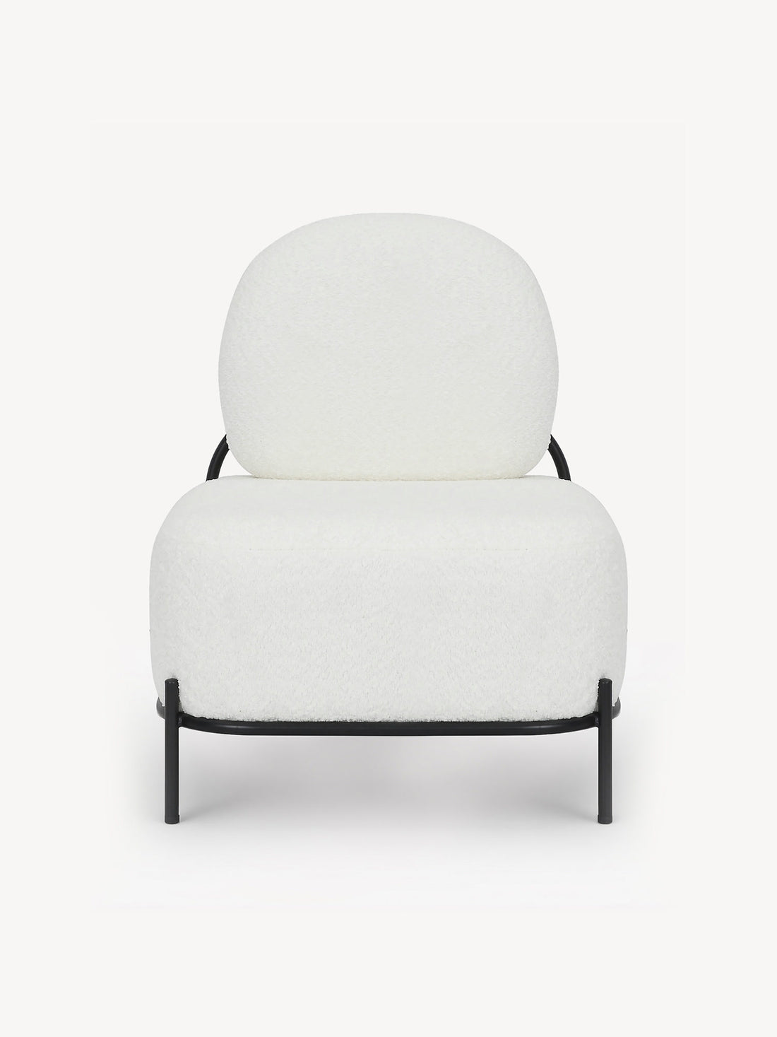 Sillón Individual Chicago Blanco Vista Frontal