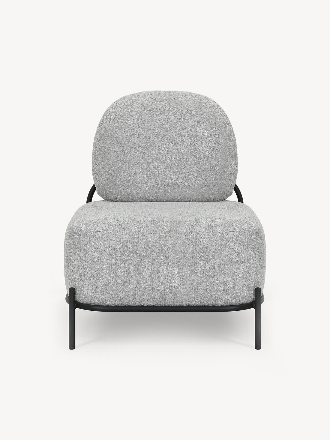 Sillón Individual Chicago Gris Vista Frontal