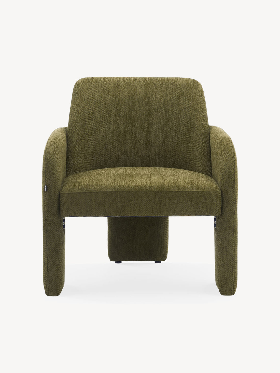 Sillón Individual Duba Verde Vista Frontal