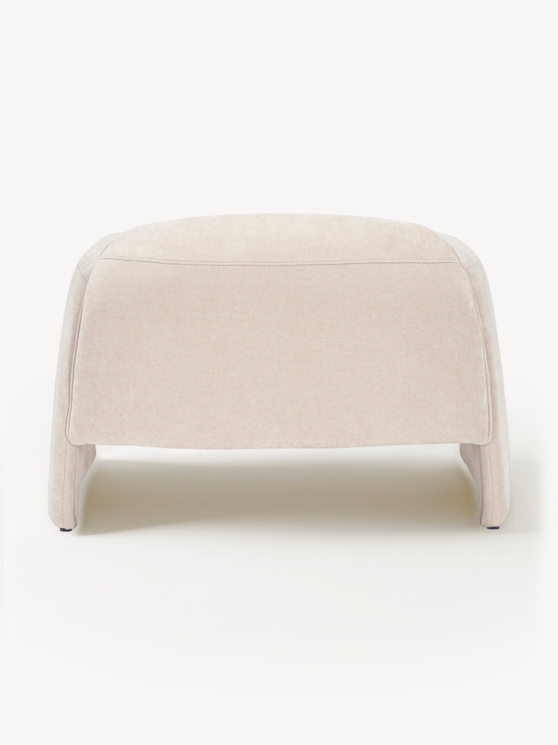 Sillón Individual Melbourne Beige Vista en Perspectiva Trasera